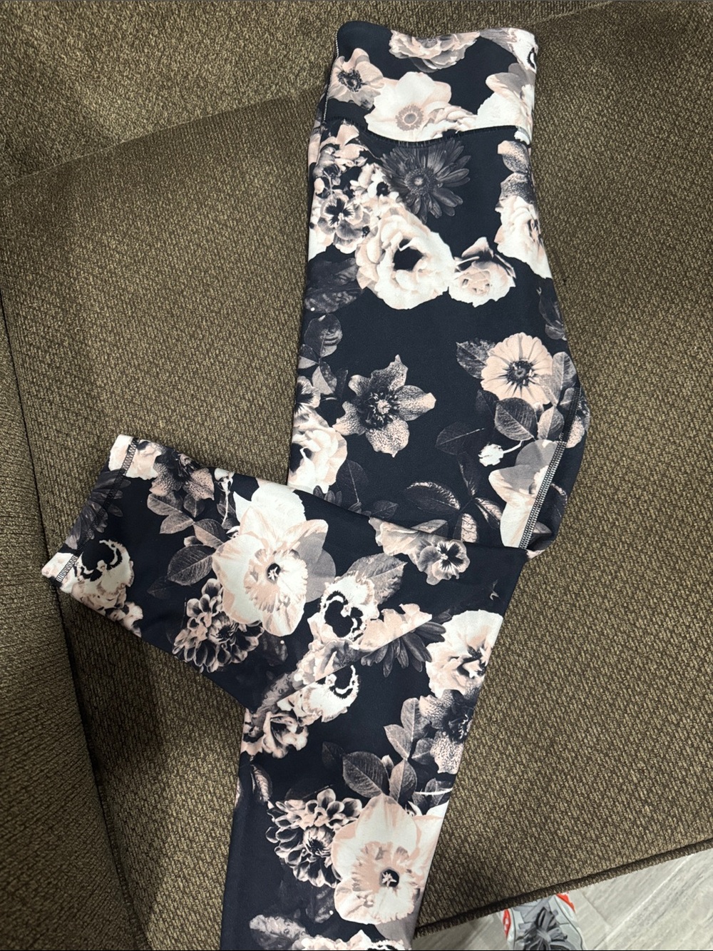Balance Collection Floral Capris in Navy and Cream